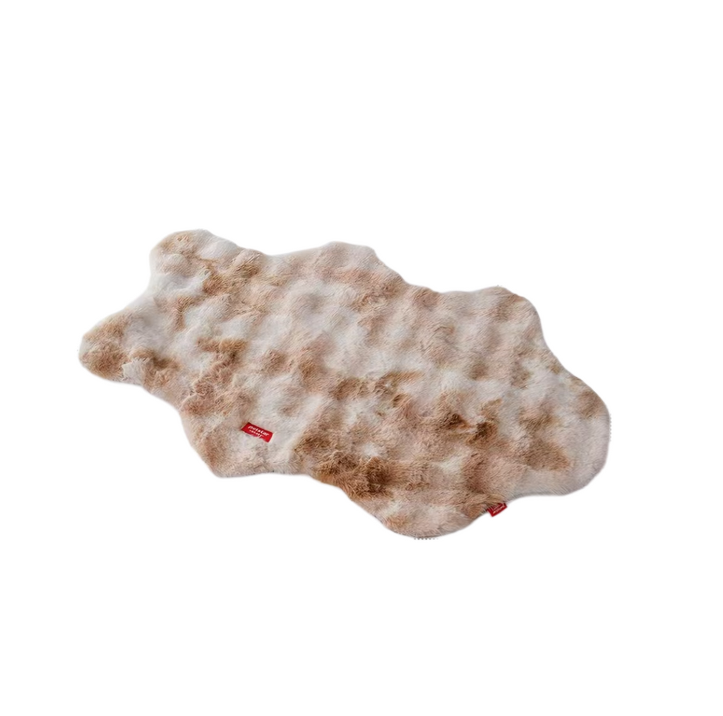 Brown Petstar plush dog and cat mat