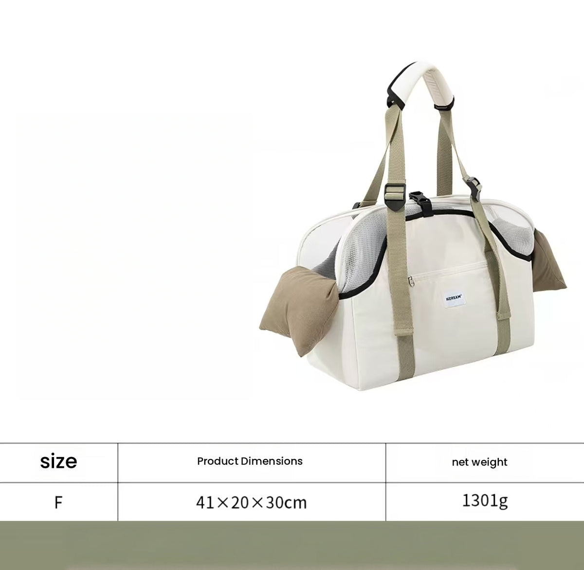 HiDREAM Lightweight Pet Carrier Bag - Portable Shoulder Tote for Small Dogs & Cats