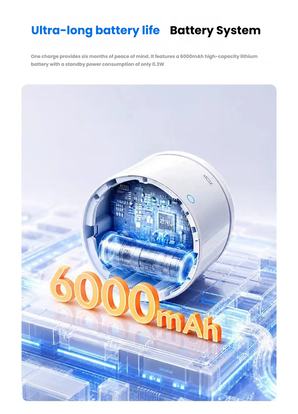 UV-C and antibacterial filter feature graphic for the Scoci pet fountain