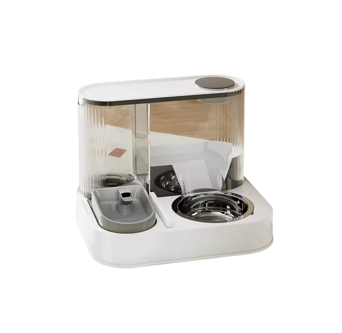 Automatic Pet Feeder & Water Fountain: Large-Capacity Cat & Dog Dispenser