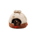 Petstar Plush Cat House, Warm Semi-Enclosed Washable Cat Bed