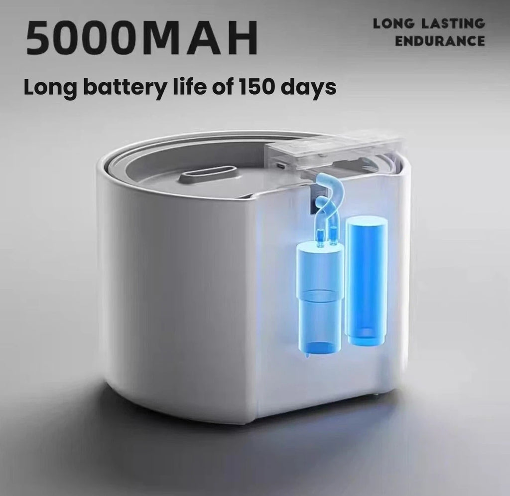 Battery capacity graphic for the Popocola wireless ceramic cat fountain