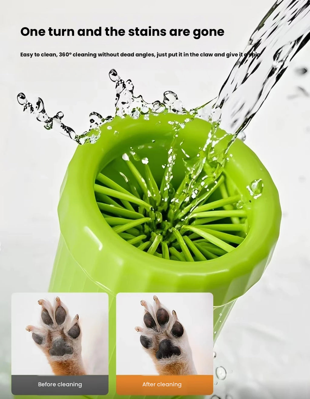 Dog Paw Cleaner Cup: Automatic Pet Paw Washer for Dogs & Cats