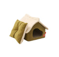 Petstar Snow House Cat Bed, Enclosed Washable Winter Cat House