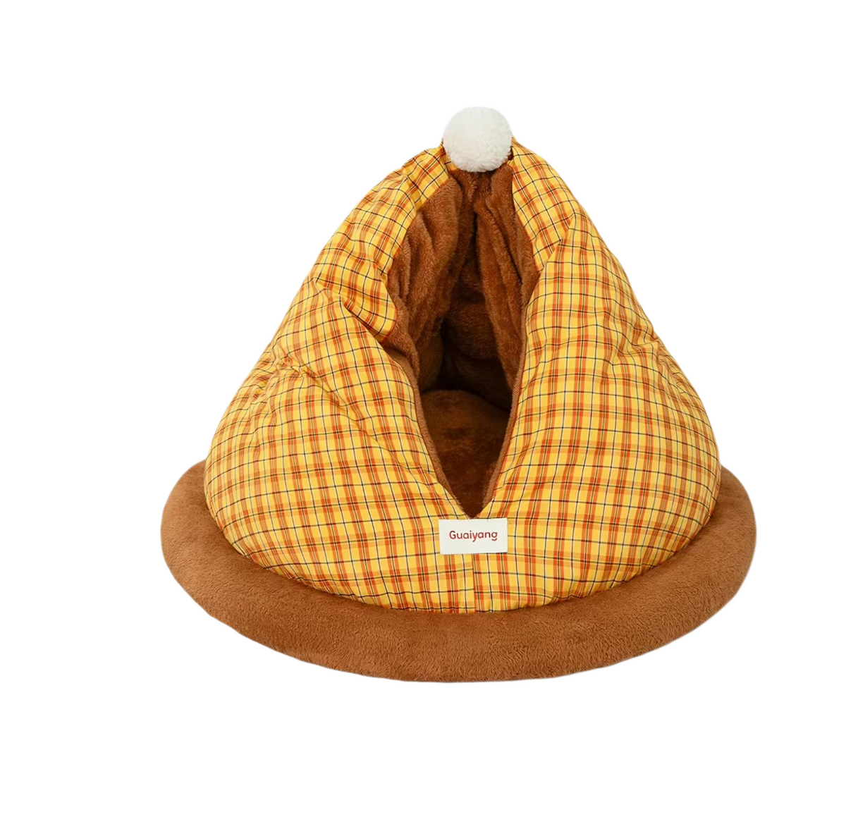 Cat Sleeping Bag - Thick Warm Non-Collapsible Semi-Enclosed Cave Bed