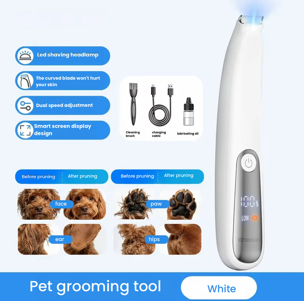 Oneisall Pet Clippers for Cats & Dogs, Paw & Body Trimmer