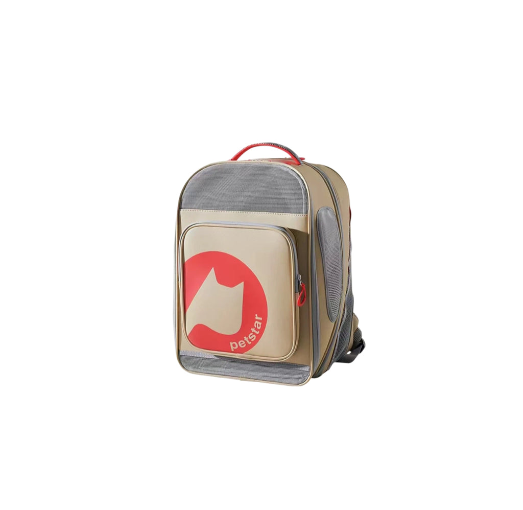 Petstar Expandable Pet Carrier Backpack, Breathable Cat & Dog Travel Bag