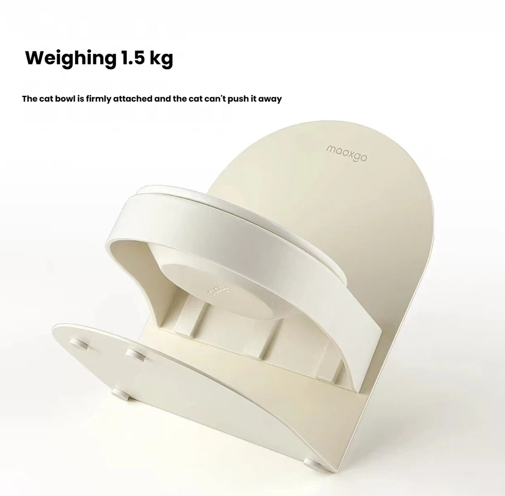 Underside of the weighted Miao Xiang Jia adjustable cat bowl stand