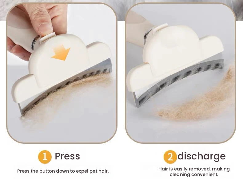 DELE Pet Deshedding Comb for Long-Haired Cats & Dogs