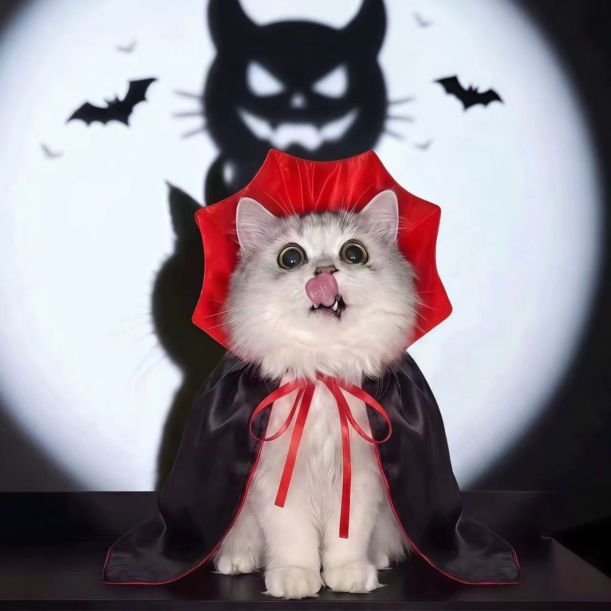 Halloween Vampire Cape Costume for Cats & Small Dogs