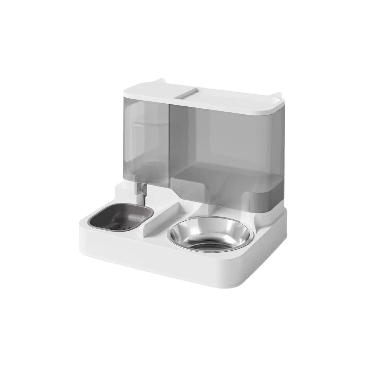 2-in-1 Gravity Pet Water Dispenser Food Bowl