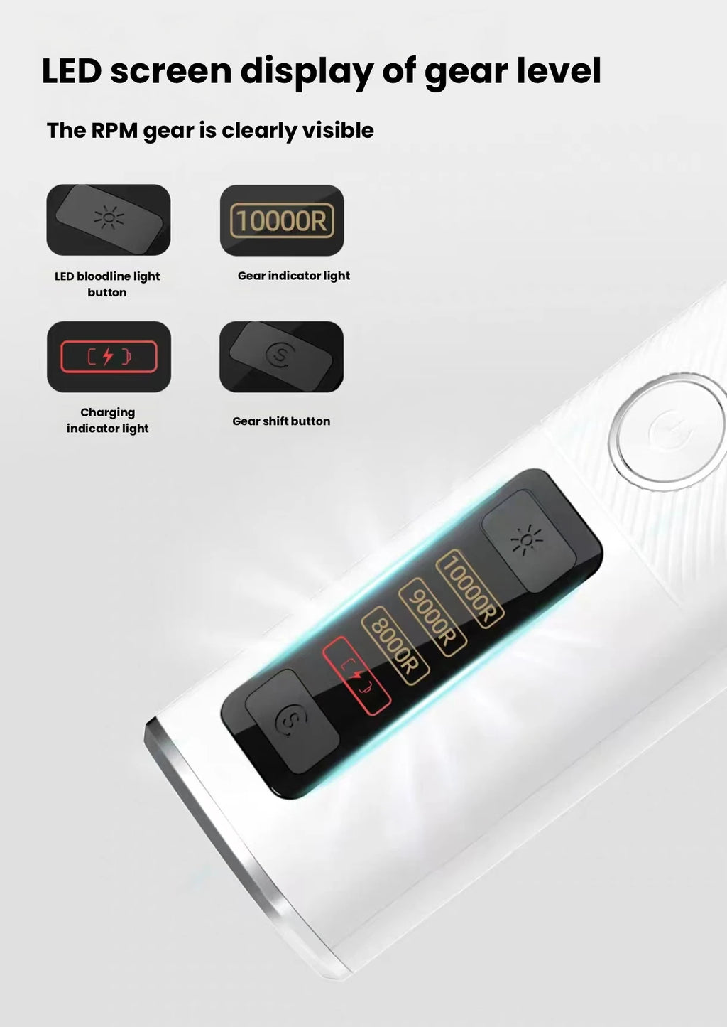 Ckin Pet Electric Pet Nail Grinder for Cats & Large Dogs