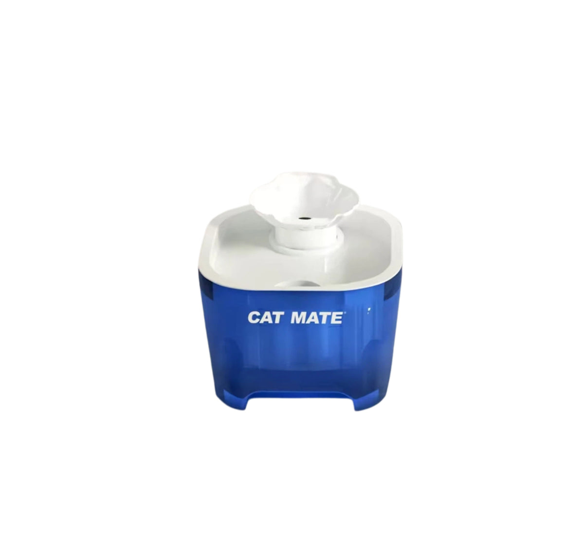 Disassembled CatMate cat fountain with pump and top cover