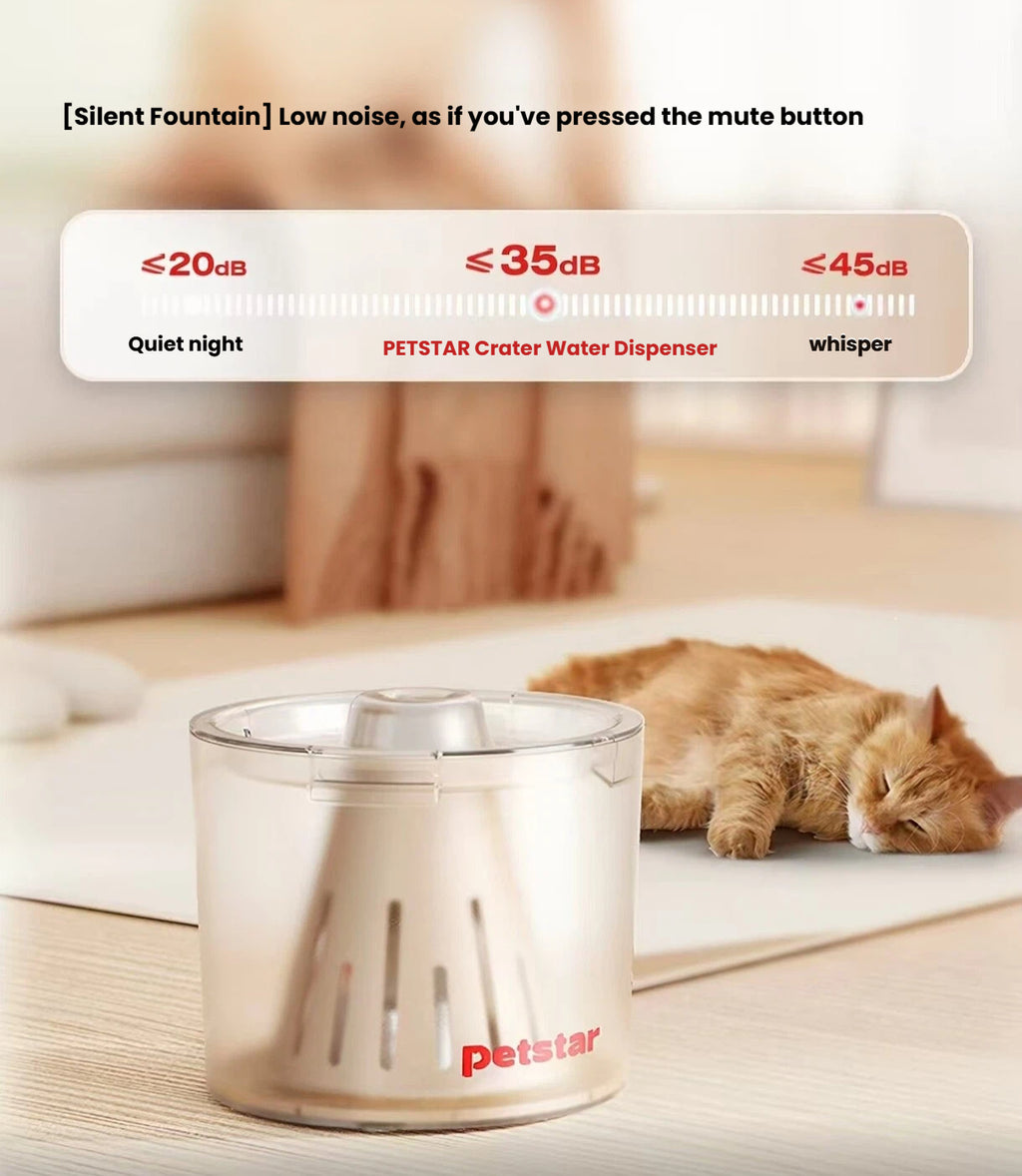 Petstar Floating Cat & Dog Water Bowl, Splash-Proof Design