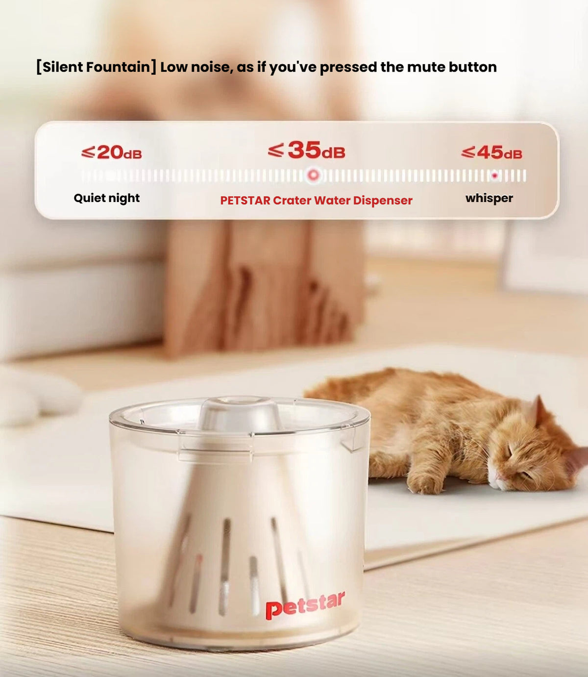 Petstar Floating Cat & Dog Water Bowl, Splash-Proof Design