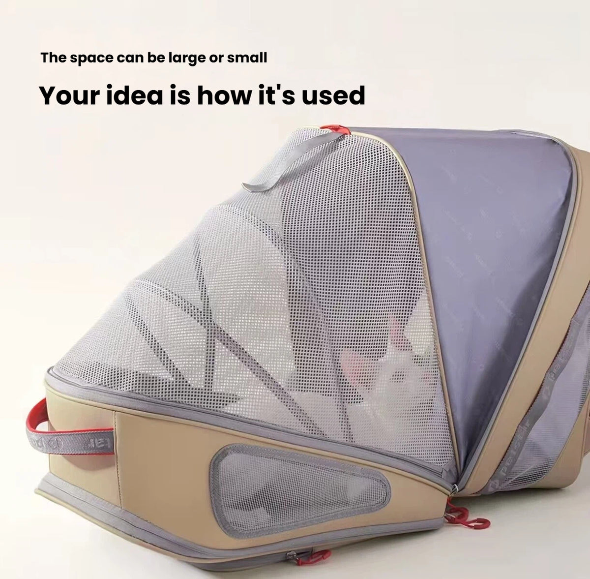 Petstar Expandable Pet Carrier Backpack, Breathable Cat & Dog Travel Bag