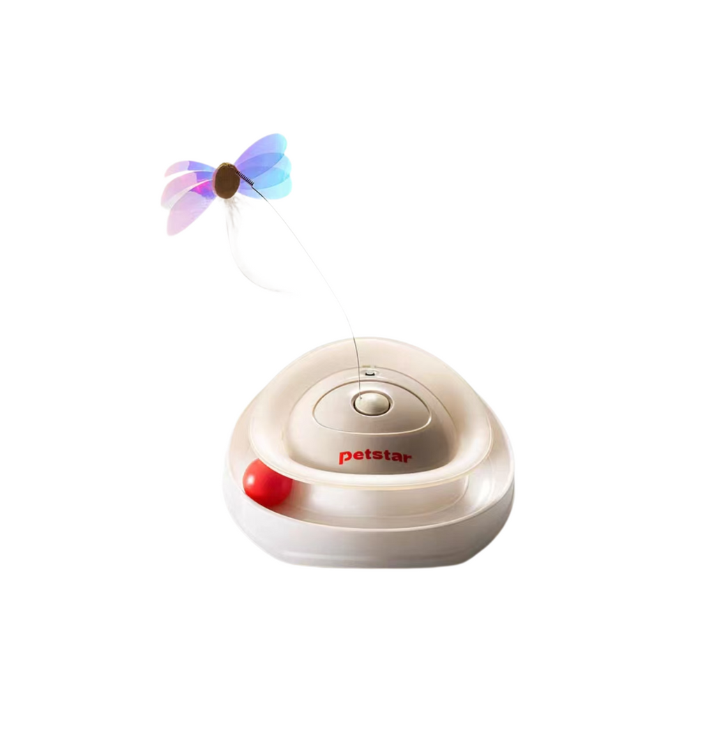 Petstar feather spinner interactive cat toy