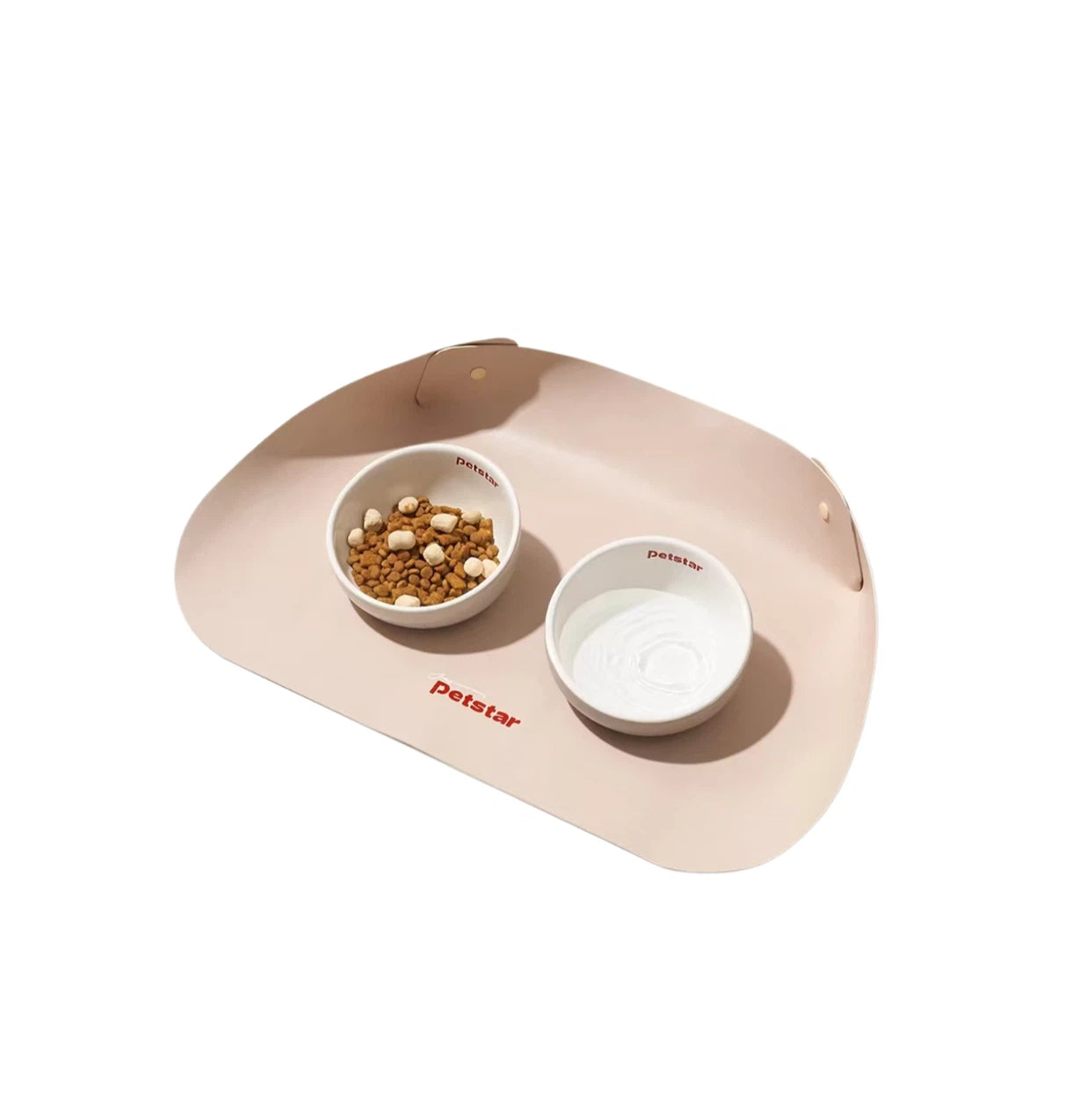 Petstar Elevated Ceramic Cat & Dog Bowl, Non-Spill Design