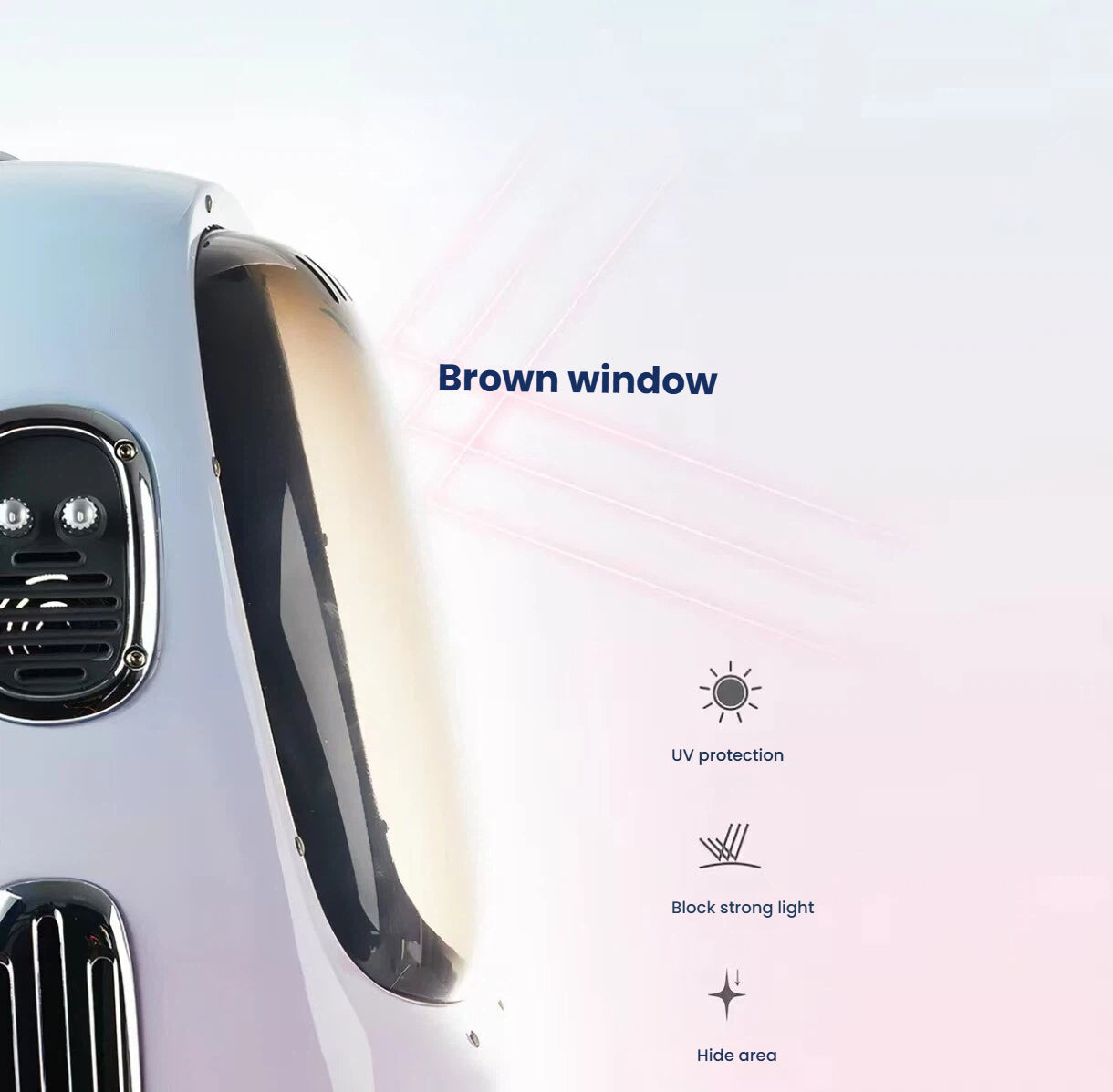 Tinted viewing window on the PETKIT Fresh Air cat carrier