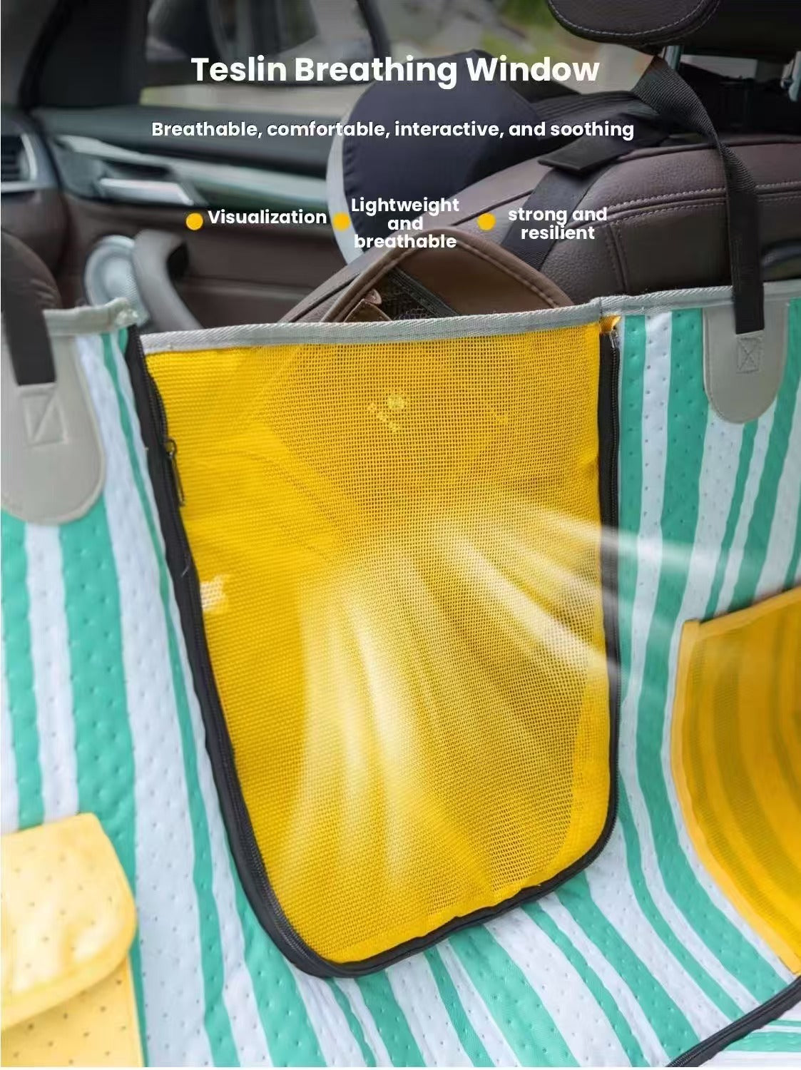 Hipidog Waterproof Dog Car Seat Cover – Breathable Non-Slip Back Seat Protector