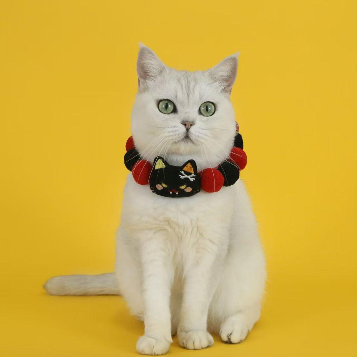 Halloween Pet Collar, Pumpkin Ghost Costume for Cats & Dogs