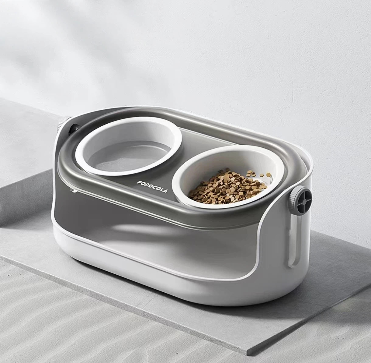 Adjustable Tilted Ceramic Anti-Tipping Pet Bowl