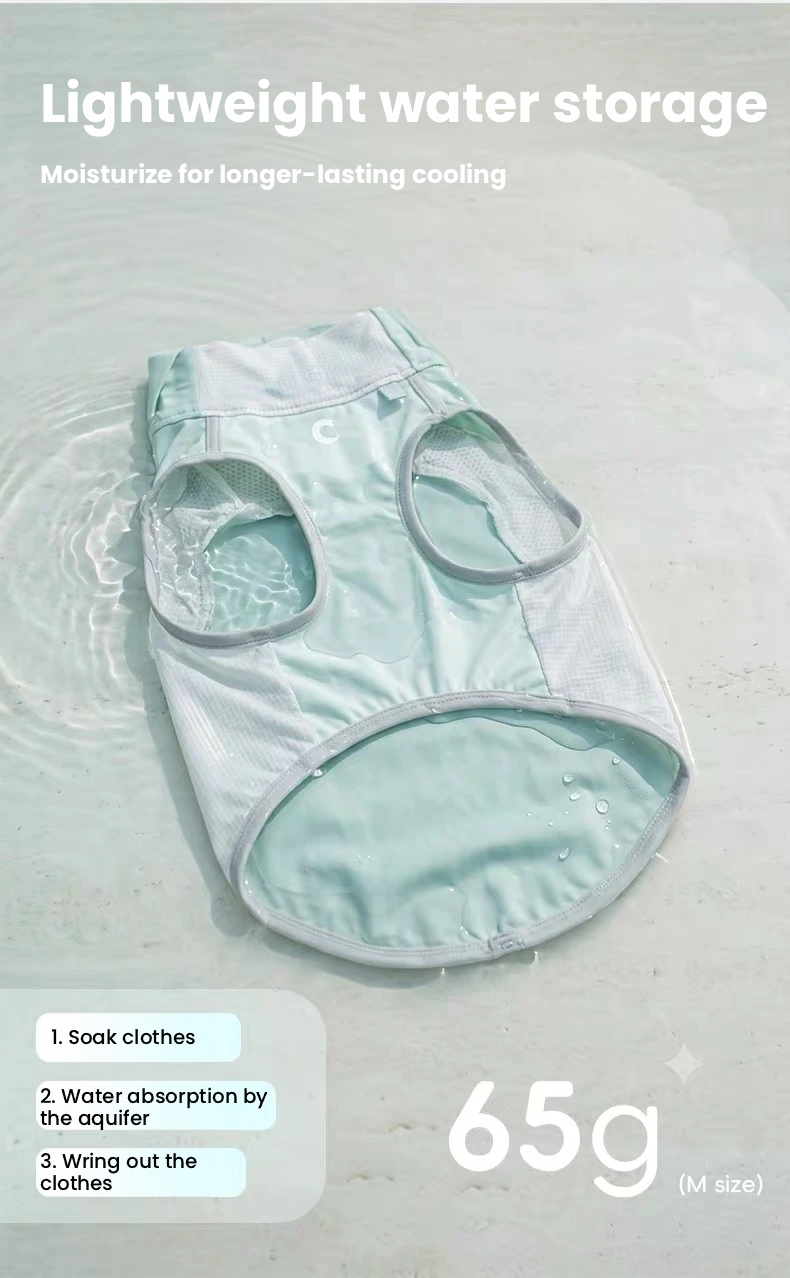 POPOCOLA Dog Cooling Vest with Ice Pack Pocket – Summer Cooling Jacket