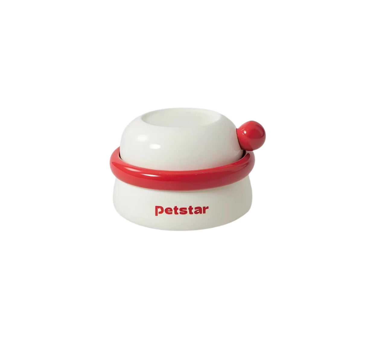 Petstar Ceramic Elevated Cat & Dog Bowls, 3-in-1 Feeding Set