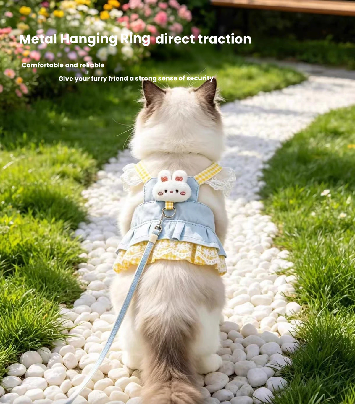 Cat Harness with Leash, Soft Vest for Outdoor Walking