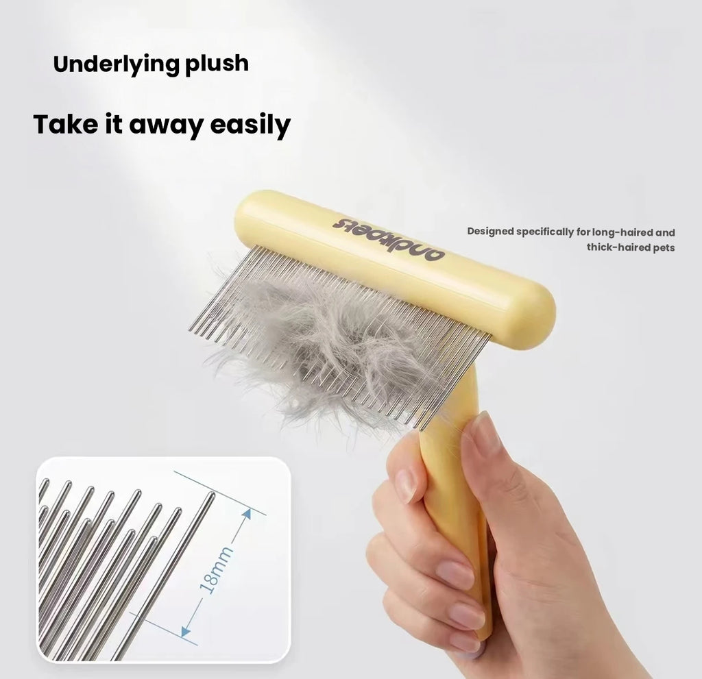 Undercoat Rake Comb for Cats & Dogs, Deshedding Grooming Tool