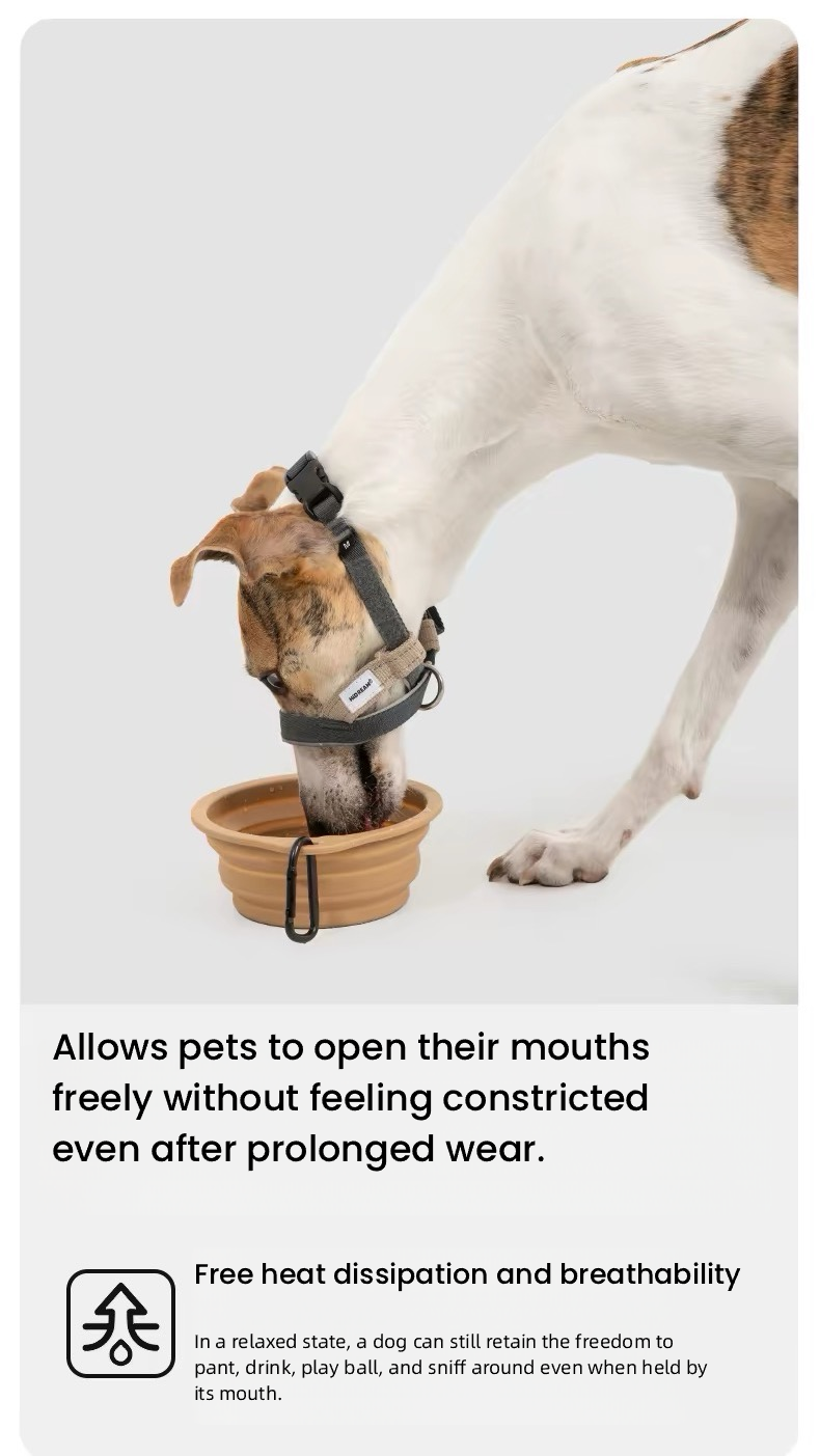 HiDREAM Adjustable Dog Muzzle – Medium & Large Dogs