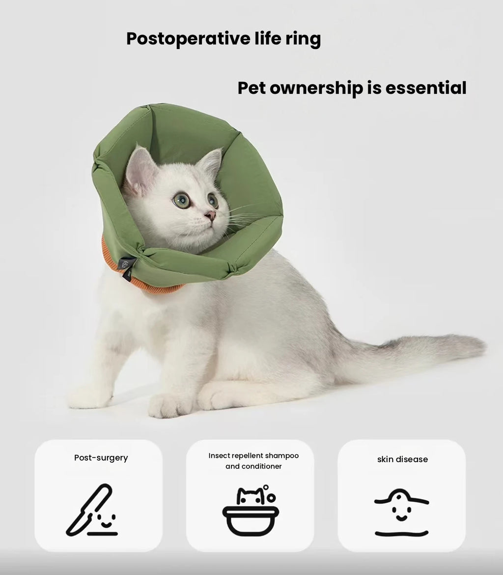 HiDREAM Extra Deep Dog Recovery Cone - Anti-Lick & Bite Long Elizabethan Collar for Small Dogs