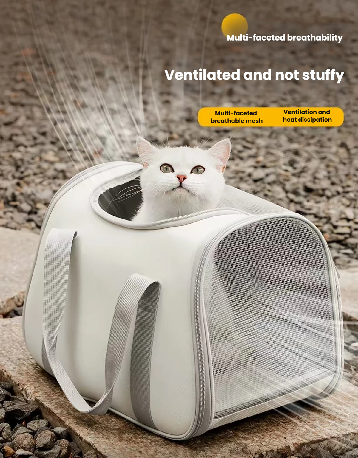 Cat Carrier Backpack: Large-Capacity Portable Pet Travel Bag