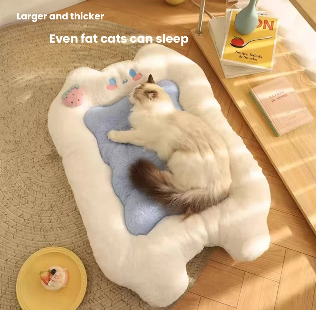 HiDREAM All-Season Non-Slip Pet Sleeping Mat - Indoor Washable Bed Cushion for Cats & Dogs