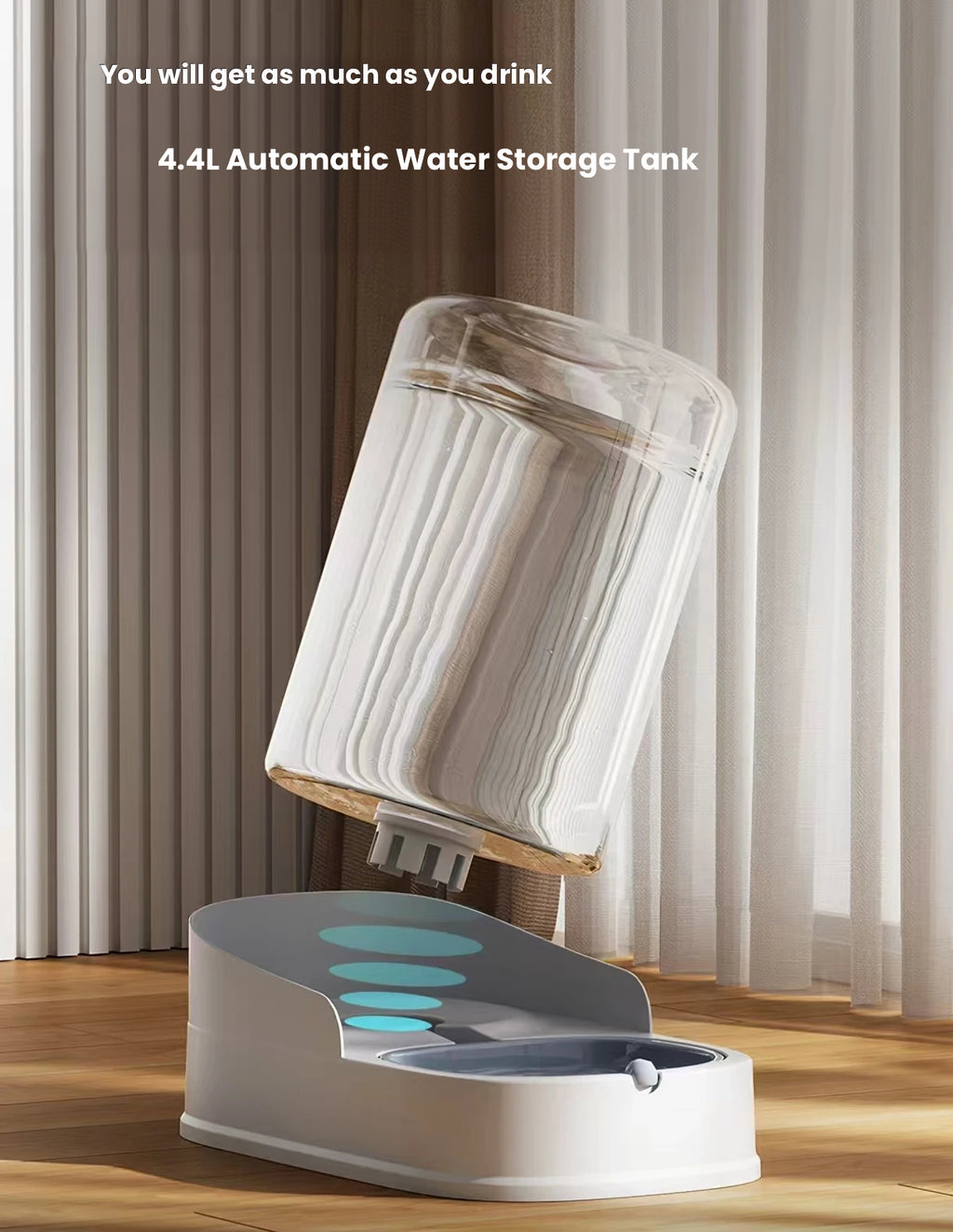 Non-Electric Pet Water Fountain: Automatic Cat & Dog Water Dispenser