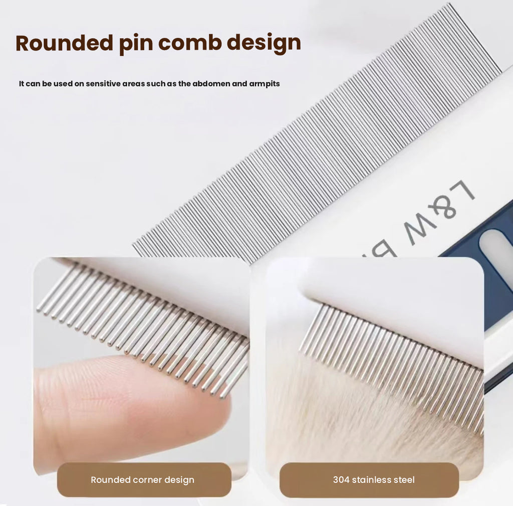 Spray Grooming Comb for Cats & Dogs, Deshedding & Detangling Brush