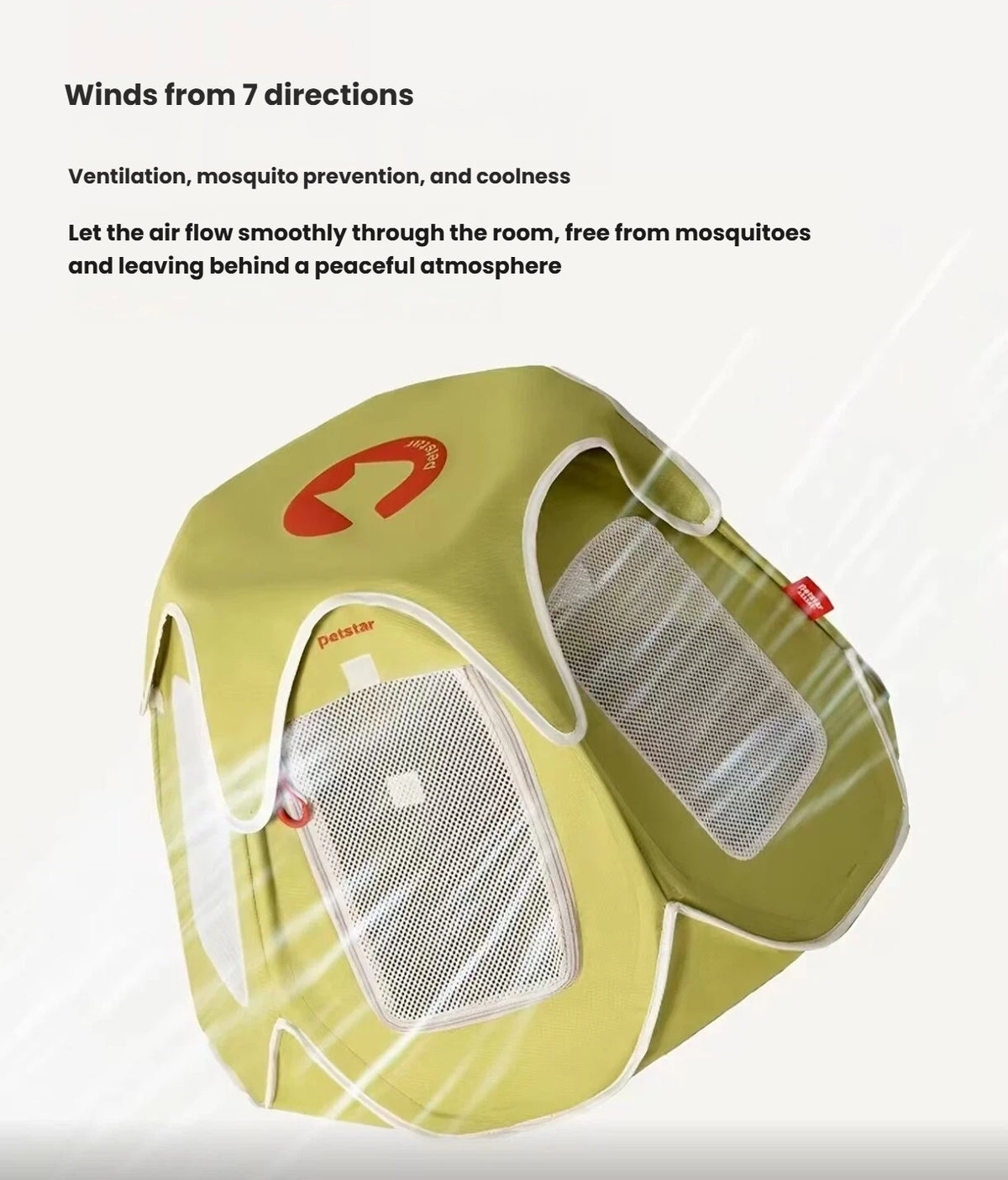 Petstar Portable Cat Tent, Foldable Semi-Enclosed Cat Bed