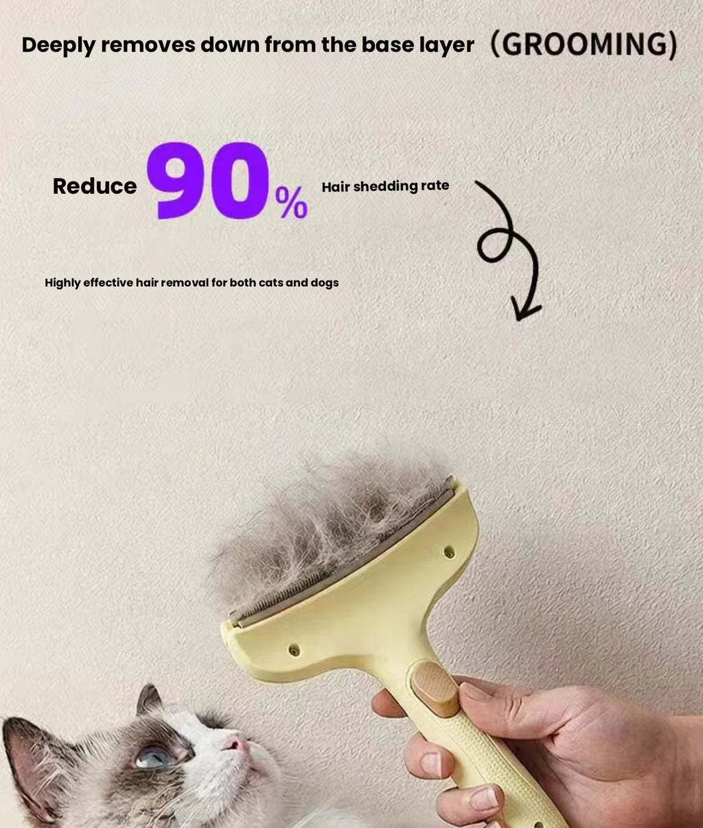 Undercoat Deshedding Comb for Cats & Dogs, Hair Removal Brush