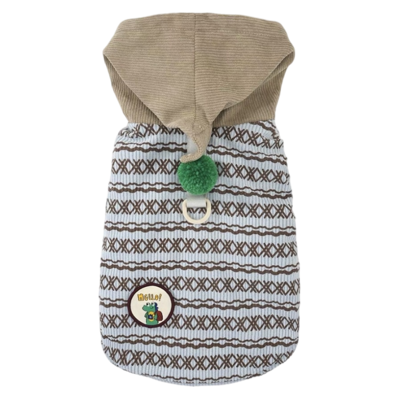 POPOCOLA Christmas Dog Hoodie – Warm Winter Coat