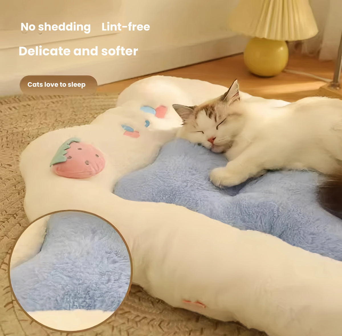 HiDREAM All-Season Non-Slip Pet Sleeping Mat - Indoor Washable Bed Cushion for Cats & Dogs