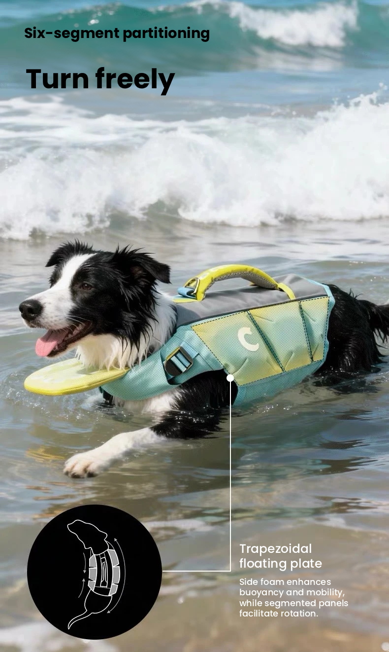 POPOCOLA Dog Life Jacket for Swimming – Safety Vest for Dogs