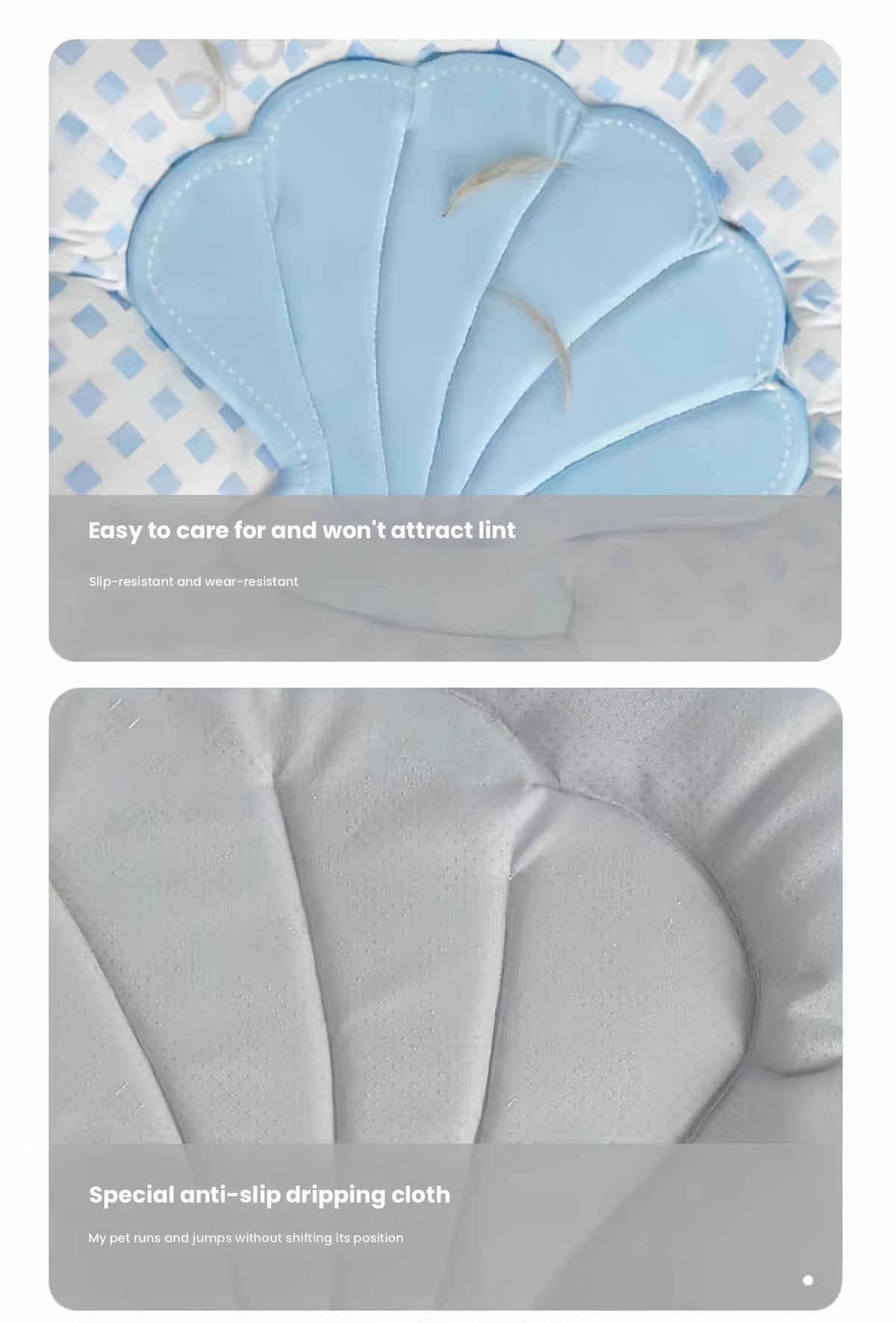 M&WCCO Bora All-Season Pet Sleeping Mat - Reversible Warm Bed Cushion for Cats & Dogs