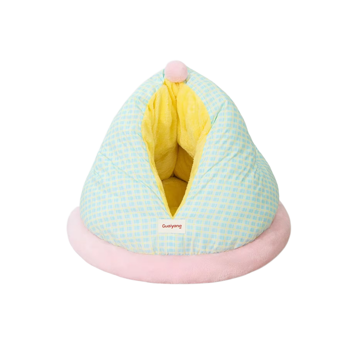 Cat Sleeping Bag - Thick Warm Non-Collapsible Semi-Enclosed Cave Bed