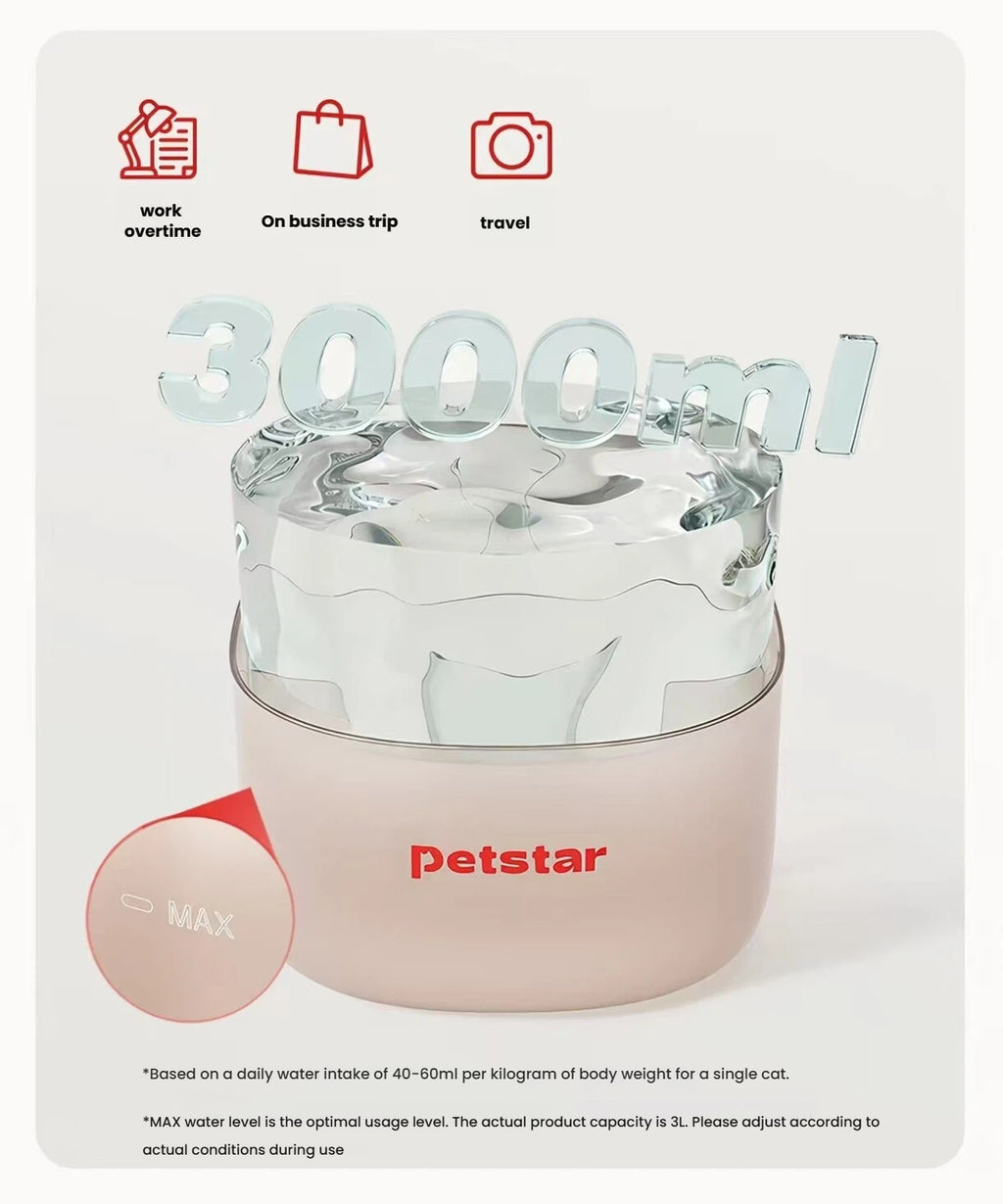 Petstar Automatic Cat Water Fountain with UV Sterilization