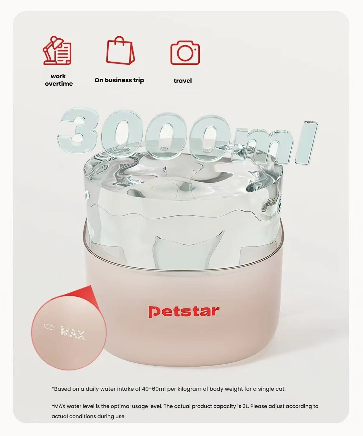 Petstar Automatic Cat Water Fountain with UV Sterilization