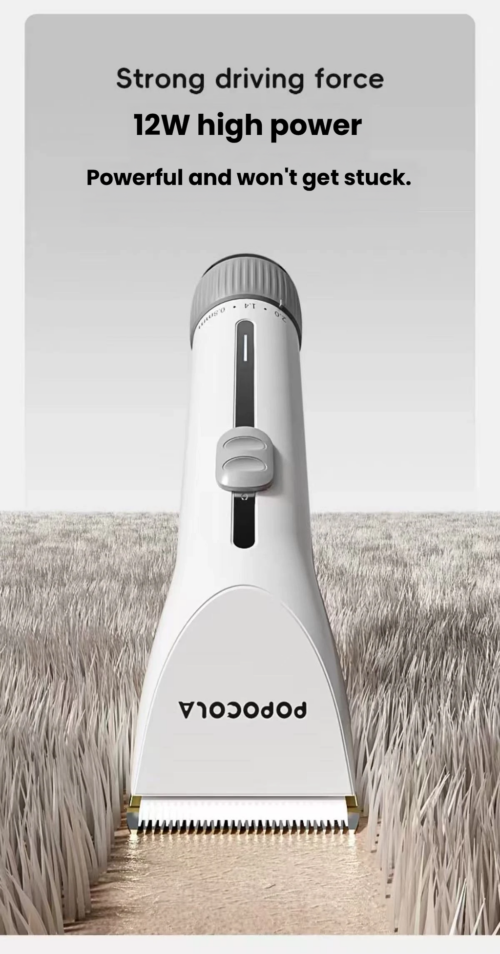 POPOCOLA Pet Grooming Clipper for Large Dogs – High-Power Electric Trimmer.