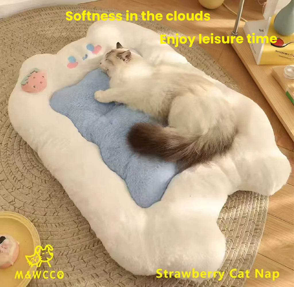 HiDREAM All-Season Non-Slip Pet Sleeping Mat - Indoor Washable Bed Cushion for Cats & Dogs