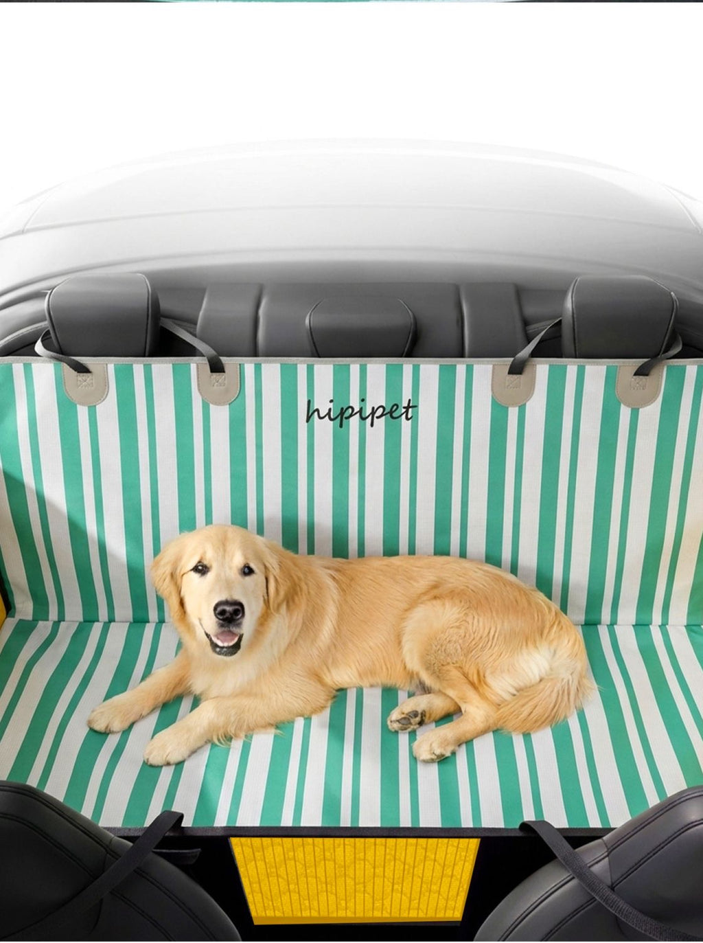 Hipidog Waterproof Dog Car Seat Cover – Breathable Non-Slip Back Seat Protector