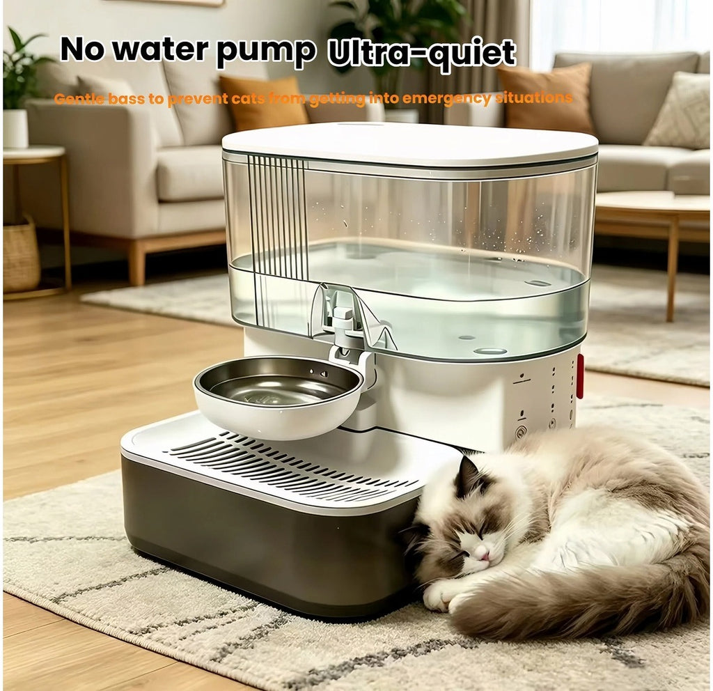 Naipet Smart Cordless Cat Water Fountain with Automatic Refill