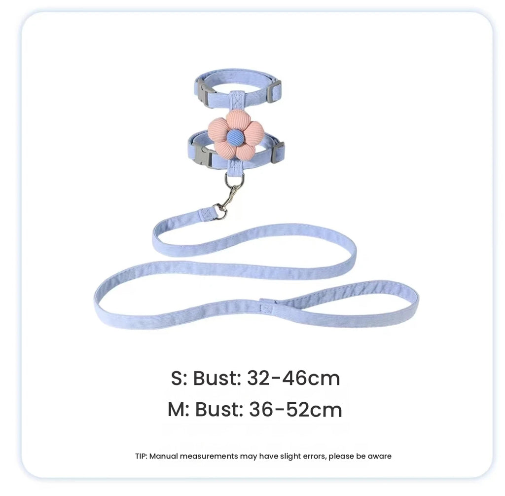 Adjustable Cat Harness with Leash, Escape-Proof H-Style Design